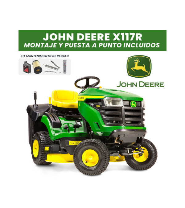 Tractor cortacésped John Deere X117R 500cc 92cm Briggs & Stratton